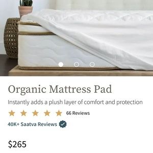 Brand New Pottery Barn Organic Mattress Pad